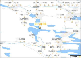 map of Ölsund