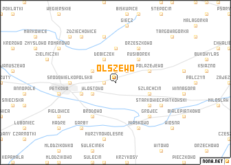 map of Olszewo