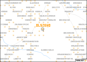 map of Olszewo