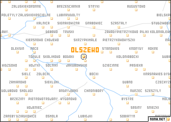 map of Olszewo