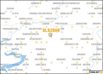 map of Olszowa