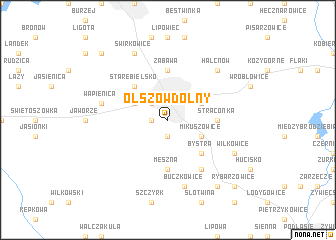 map of Olszów Dolny