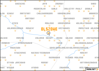 map of Olszowe