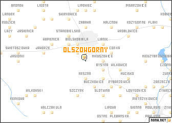 map of Olszów Górny