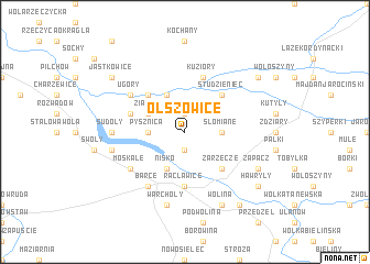 map of Olszowice