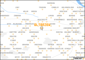 map of Ołtarzew