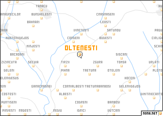 map of Olteneşti