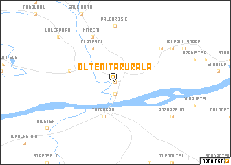 map of Olteniţa Rurală