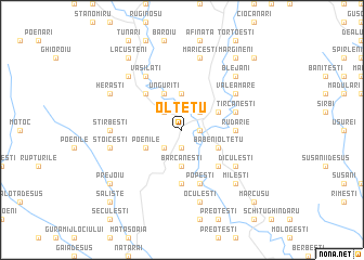 map of Olteţu