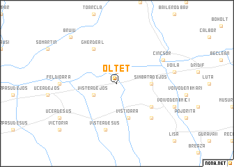 map of Olteţ