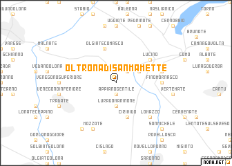 map of Oltrona di San Mamette