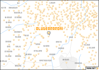 map of Olude Araromi