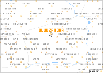 map of Ołudza Nowa