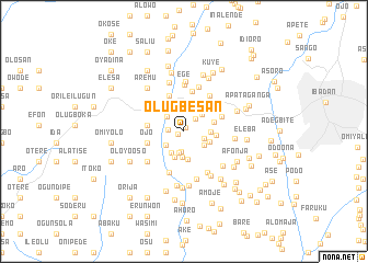 map of Olugbesan