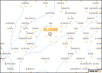 map of Olugbe