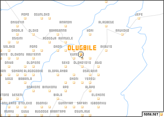 map of Olugbile