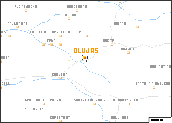 map of Olujas