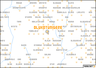 map of Olukotun Idere