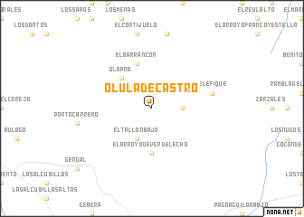 map of Olula de Castro