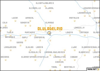 map of Olula del Río