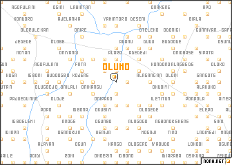 map of Olumo