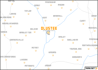 map of Olustee