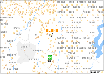map of Oluwa