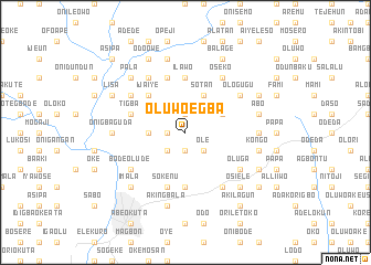 map of Oluwo Egba