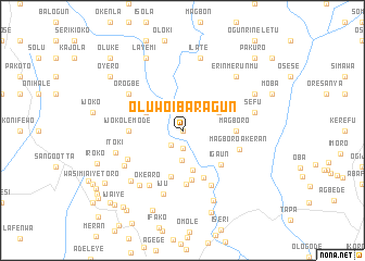 map of Oluwo Ibaragun