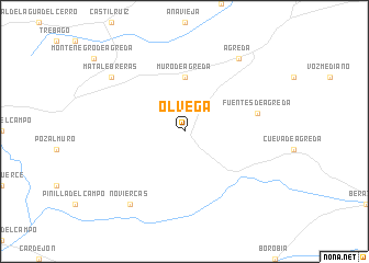 map of Olvega