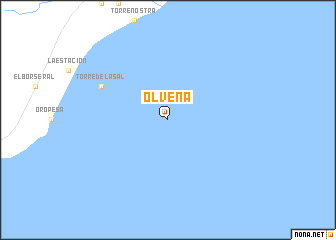 map of Olvena