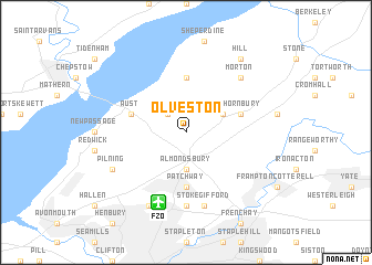 map of Olveston