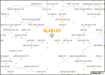 map of Ólvölgy