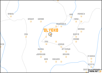 map of Olyeko