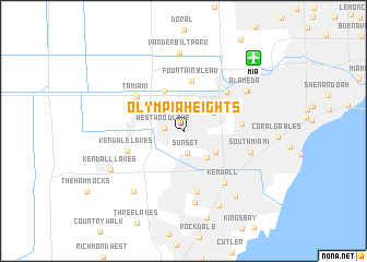 map of Olympia Heights