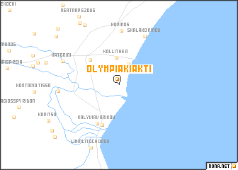 map of Olympiakí Aktí