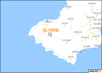 map of Olýmpoi