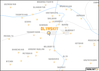 map of Olymskiy