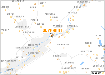 map of Olyphant