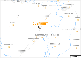 map of Olyphant