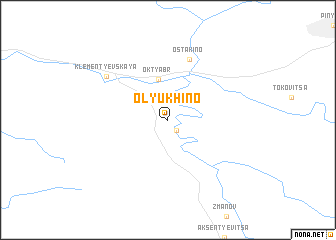 map of Olyukhino