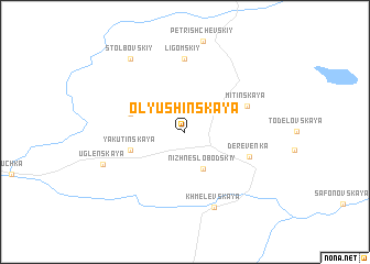 map of Olyushinskaya