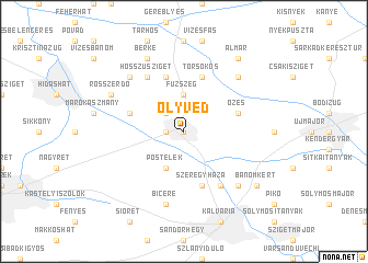 map of Ölyved