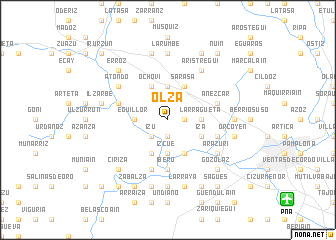 map of Olza