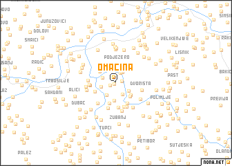 map of Omačina