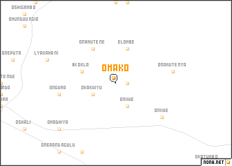 map of Omako