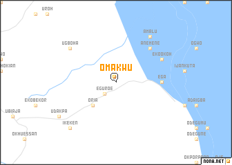 map of Omakwu