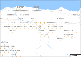 map of Omála