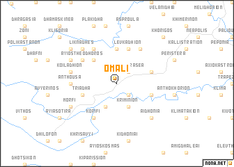 map of Omalí