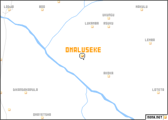 map of Omaluseke